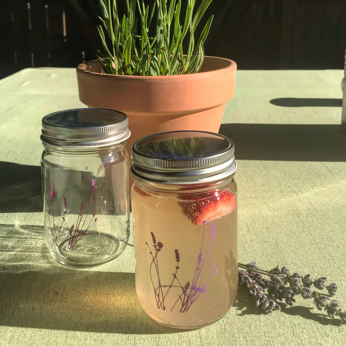 Lavender Art Mason Jar