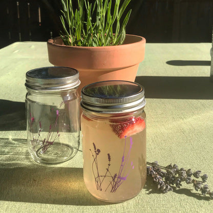 Lavender Art Mason Jar