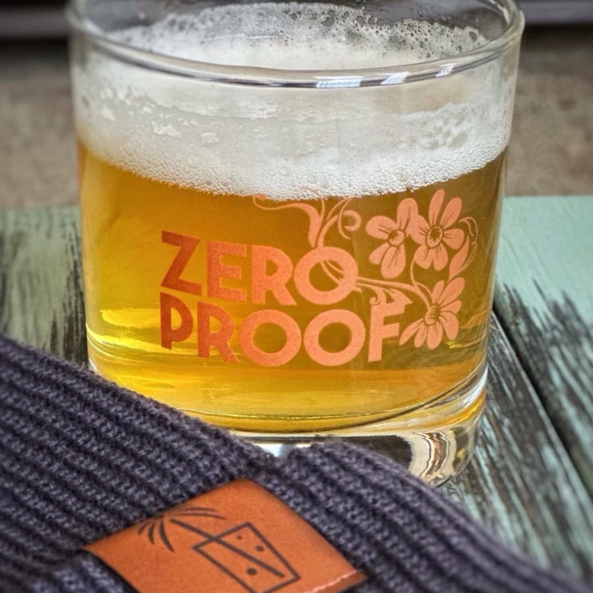 Zero Proof Rocks Glass