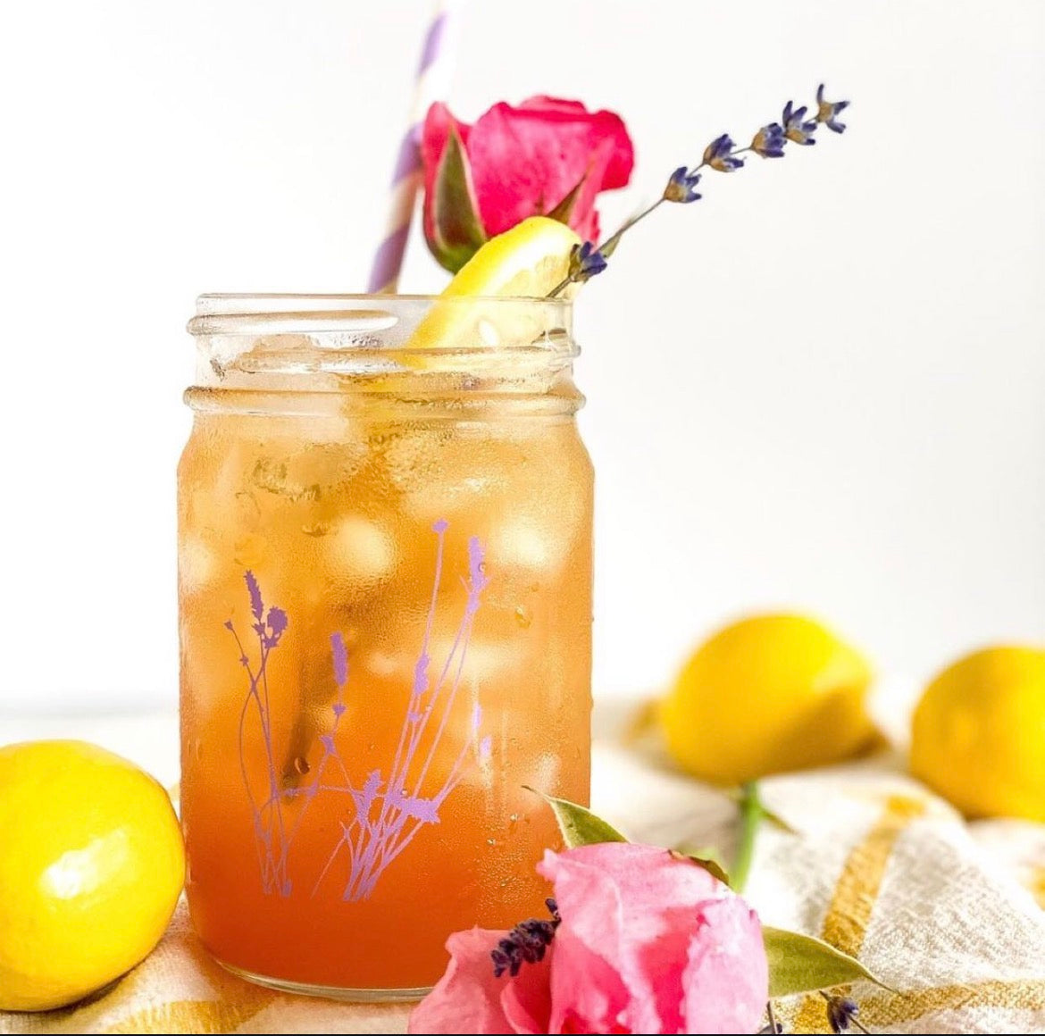Lavender Art Mason Jar