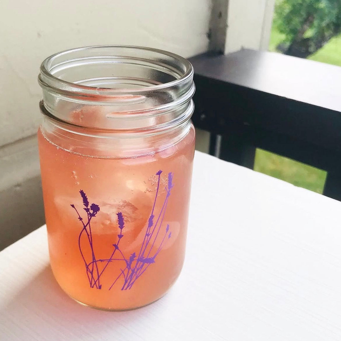 Lavender Art Mason Jar